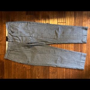 Banana Republic Avery Tie Waist Striped Ankle Pant